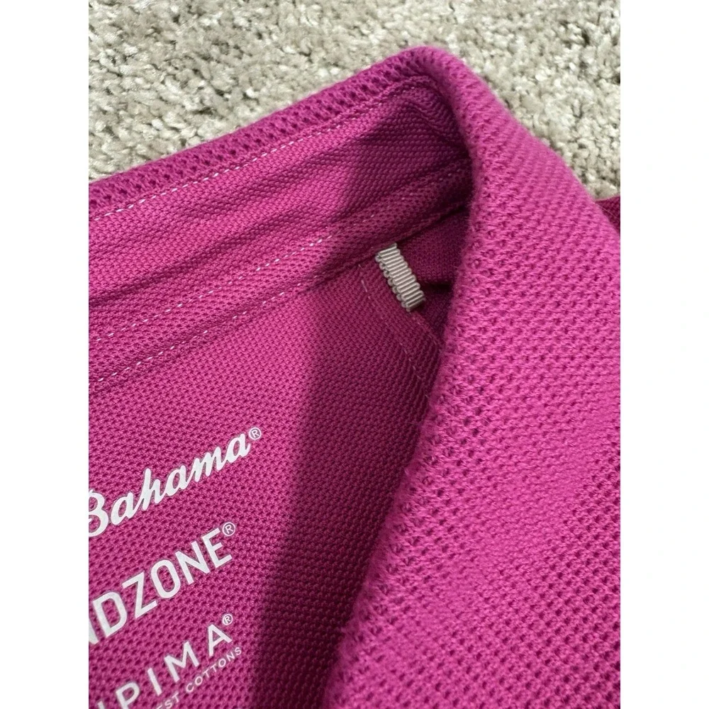 Tommy Bahama‎ Supima IslandZone Polo Shirt Mens XL Pink Blue Marlin Logo